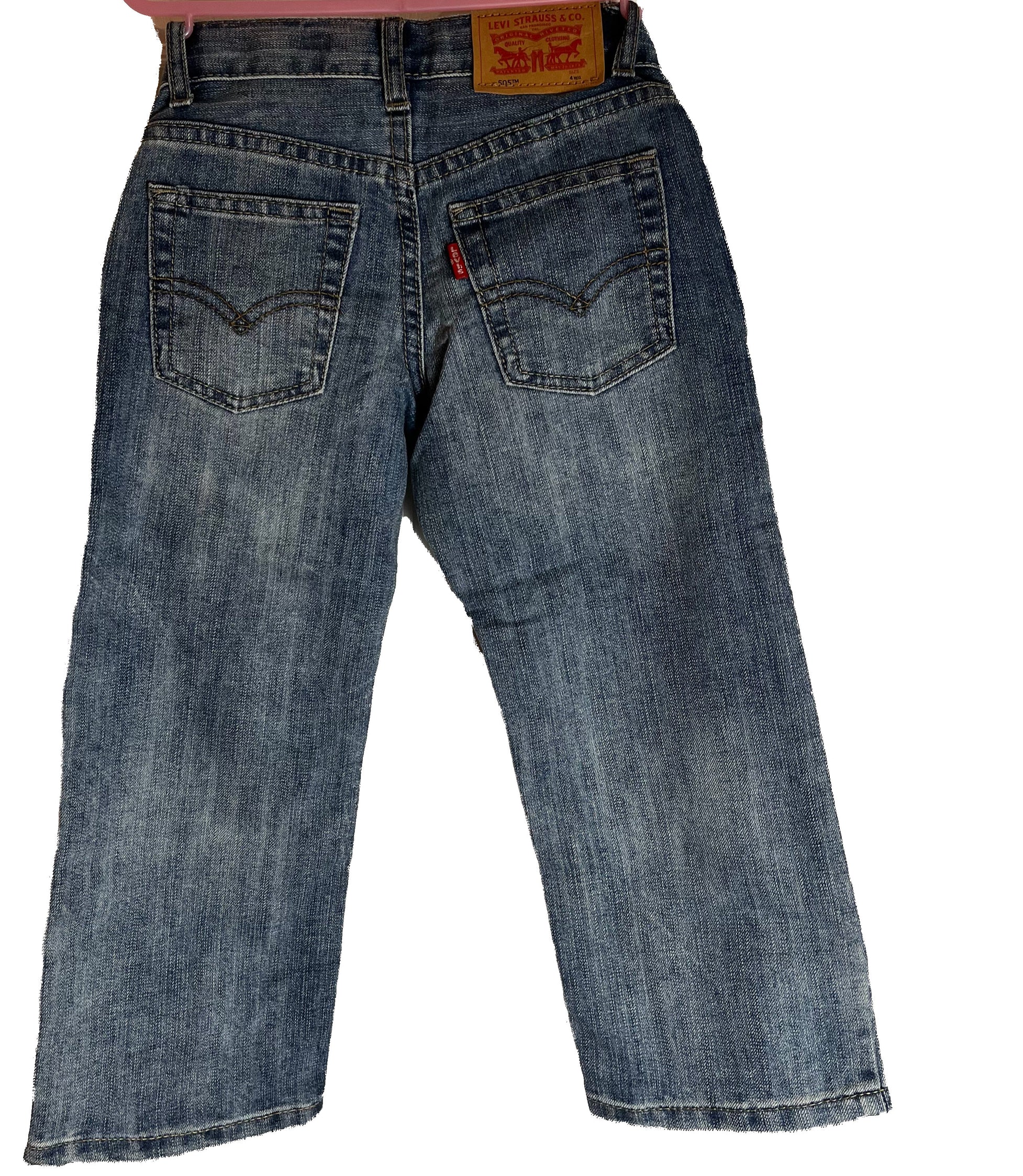 Boys 3-4 years old Levi’s blue washed Jeans(size regular 4)