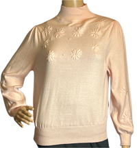 Coco Bleu( Medium)Pink Pull over Crew Neck Long Sleeves Sweater