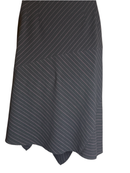 Lane Bryant Asymmetrical Black Midi skirt(size 22)