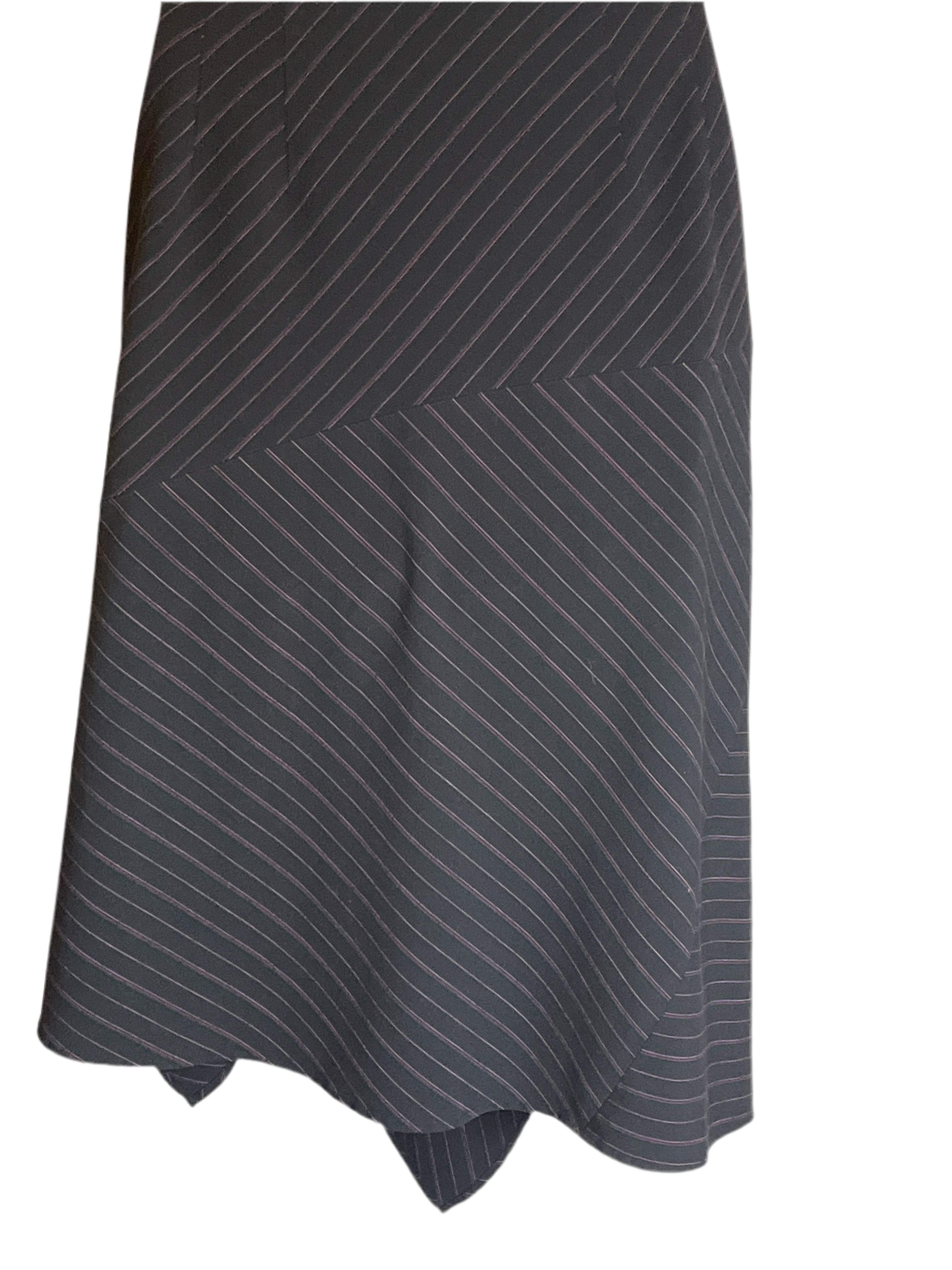 Lane Bryant Asymmetrical Black Midi skirt(size 22)