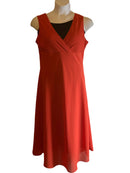 Stylish beautiful orange Maxi dress (Size 14)