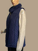 Denim & Co Women’s Blue insulated Outwear/Vest(size Medium)