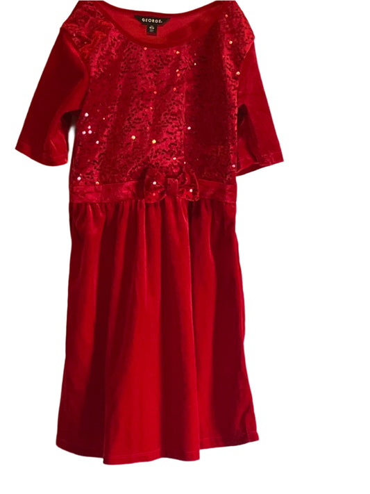 Classic Red beautiful girl’s A line dress (Size 10-12)