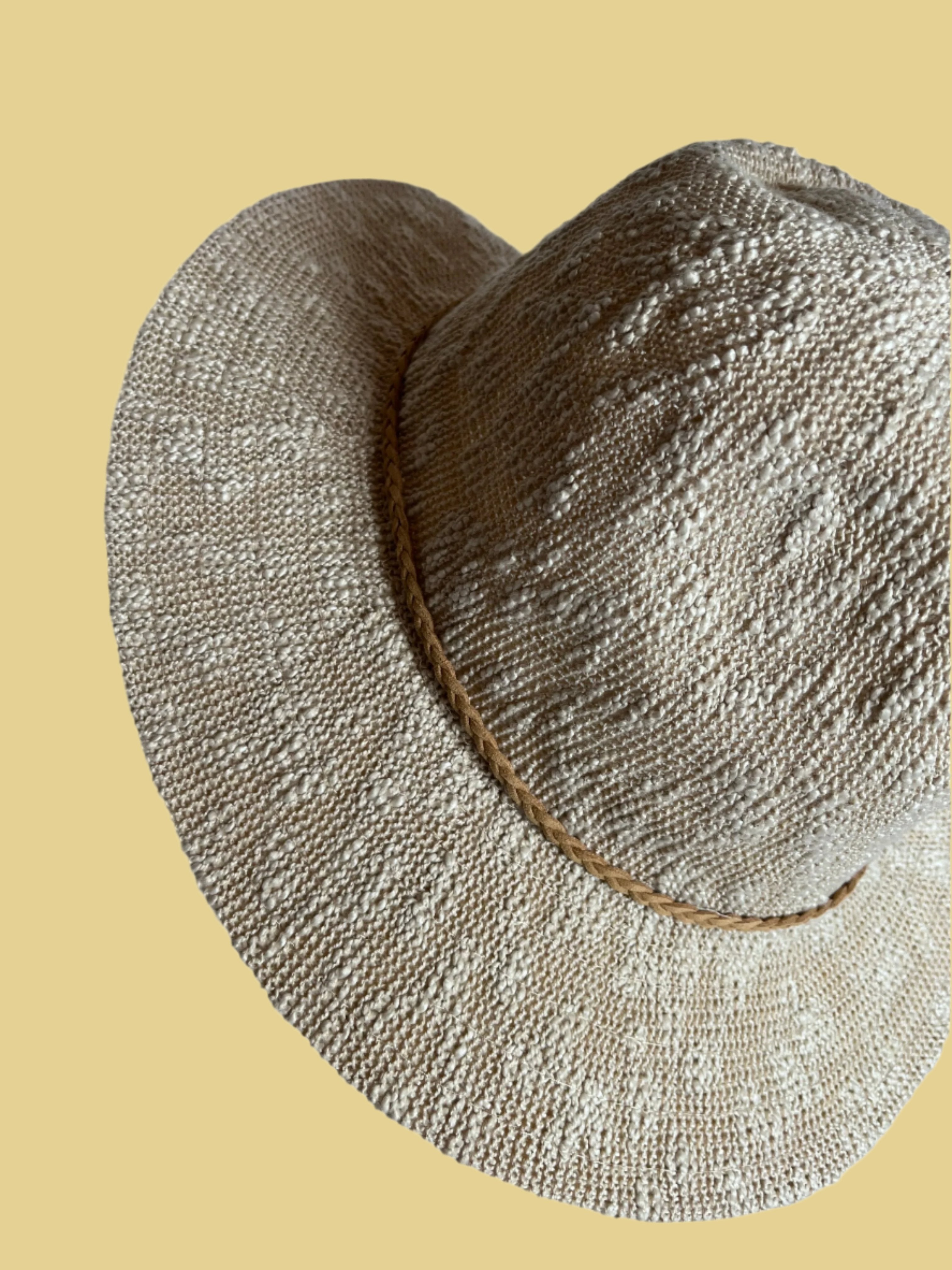 Beige hat