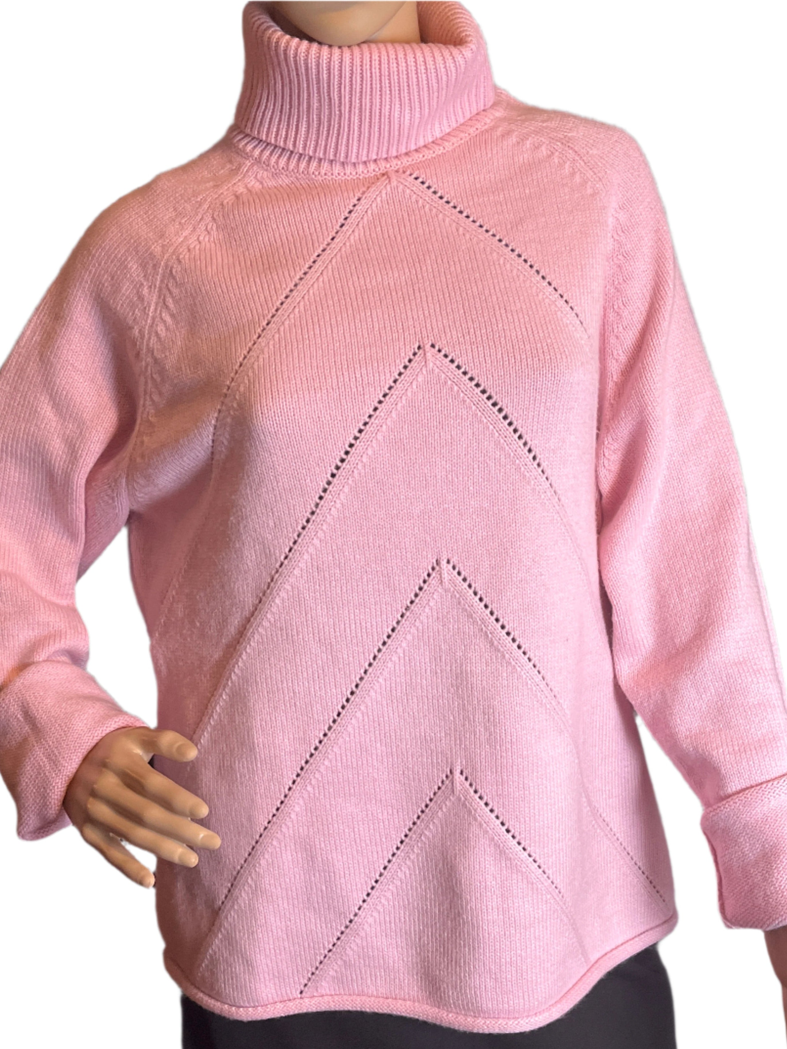 Croft & Barrow  Pulll Over Knitted Pink Sweater (Size XL Sweater)