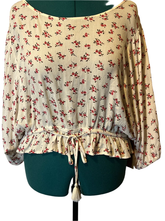 Vanilla Star Low Waist/String belt Beige with floral imprint(size 2x)