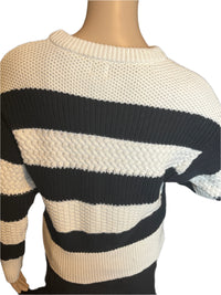 A New Day Black and Beige Pull over Sweater (Size XS)