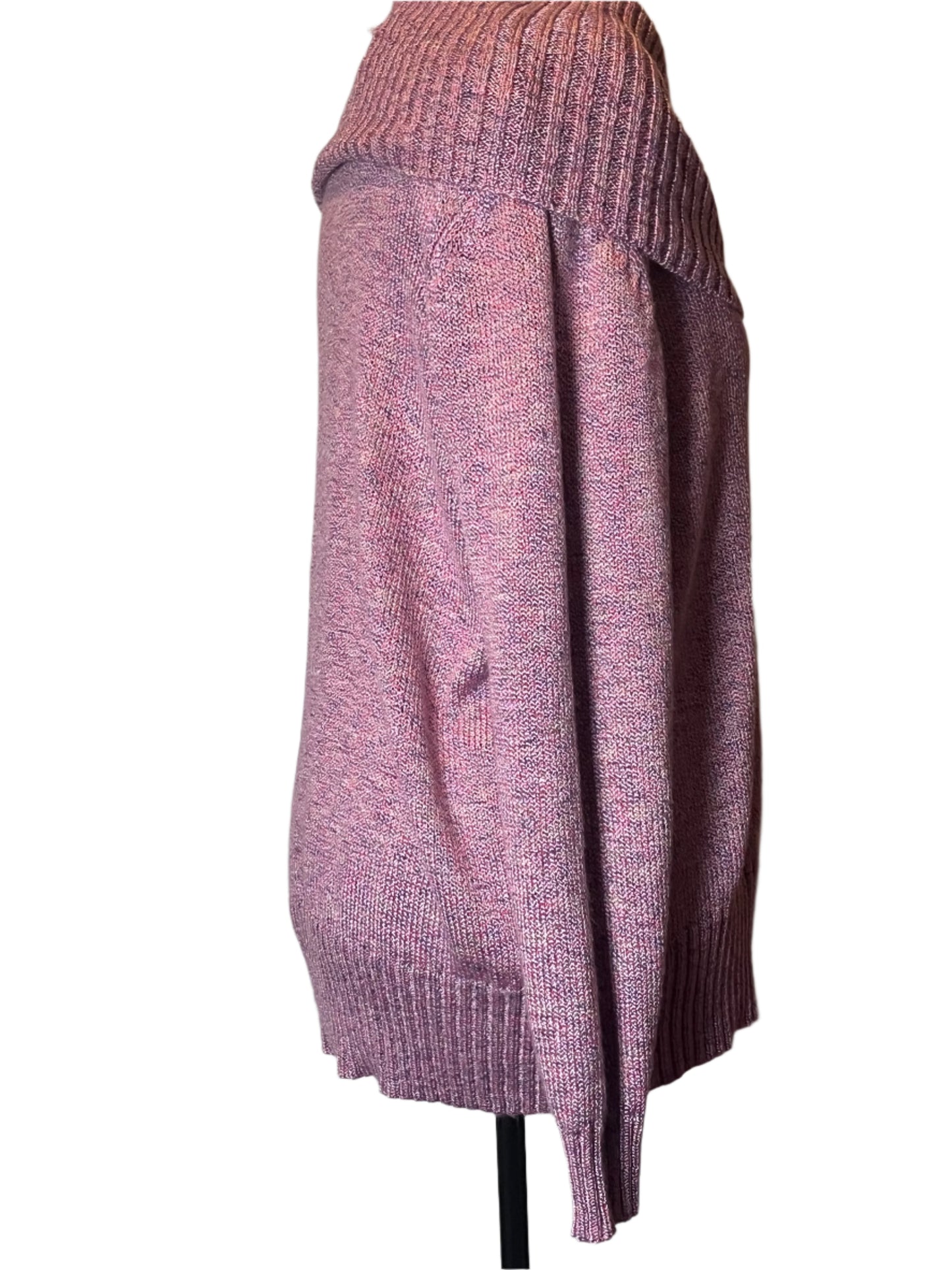 Caroline Taylor Boat Neckline Pink/Lavender Sweater(Size 2X)