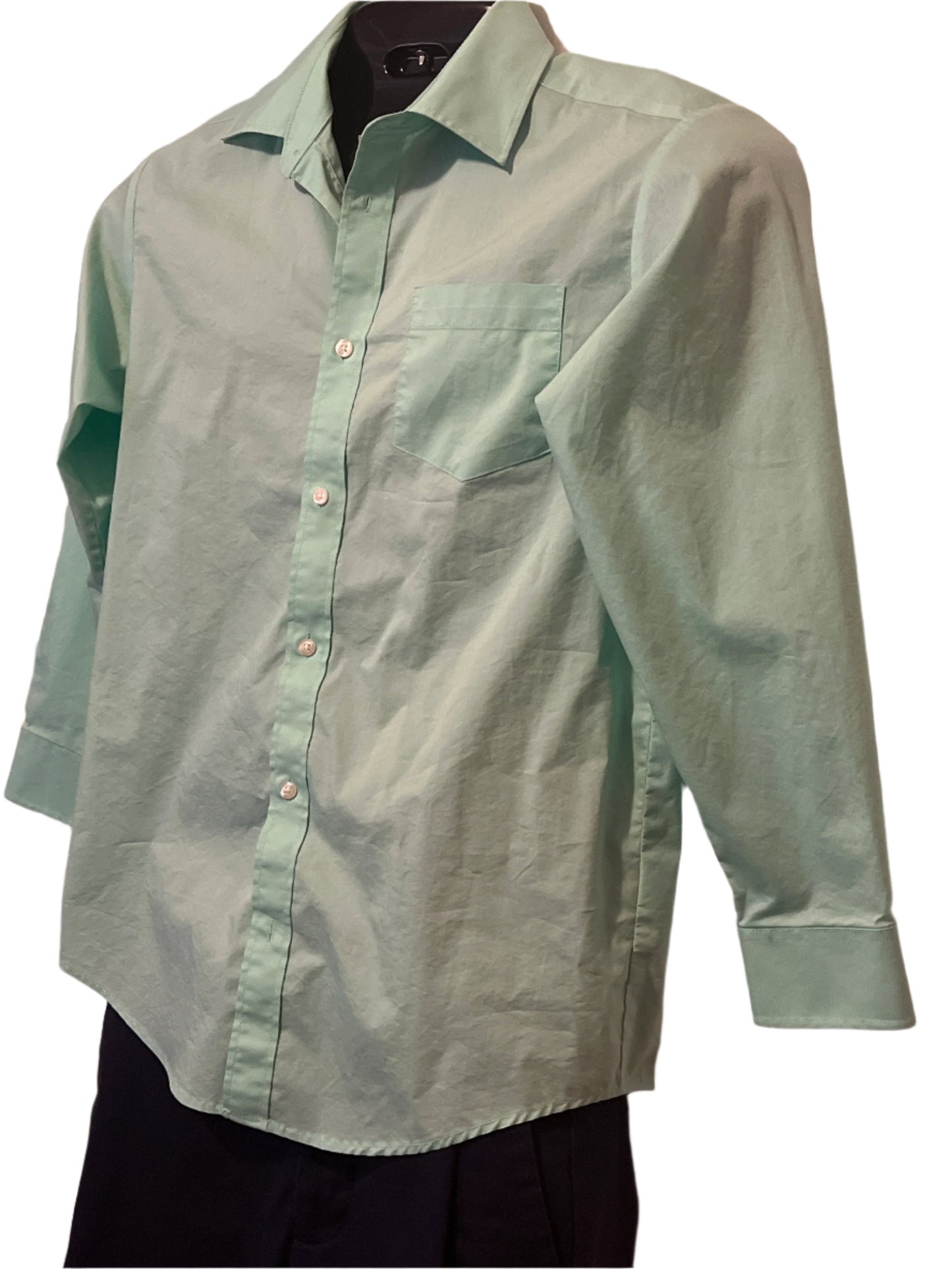 Chaps (size L) Men’s Green Button Up Shirt