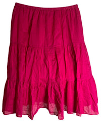 Ralph Lauren(Petite Medium) Hot Pink Balloon Skirt with Adjustable waist String