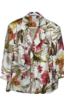 Alfred Dunner Woman’s Beige/Pink Floral Blazer (Size 18W)