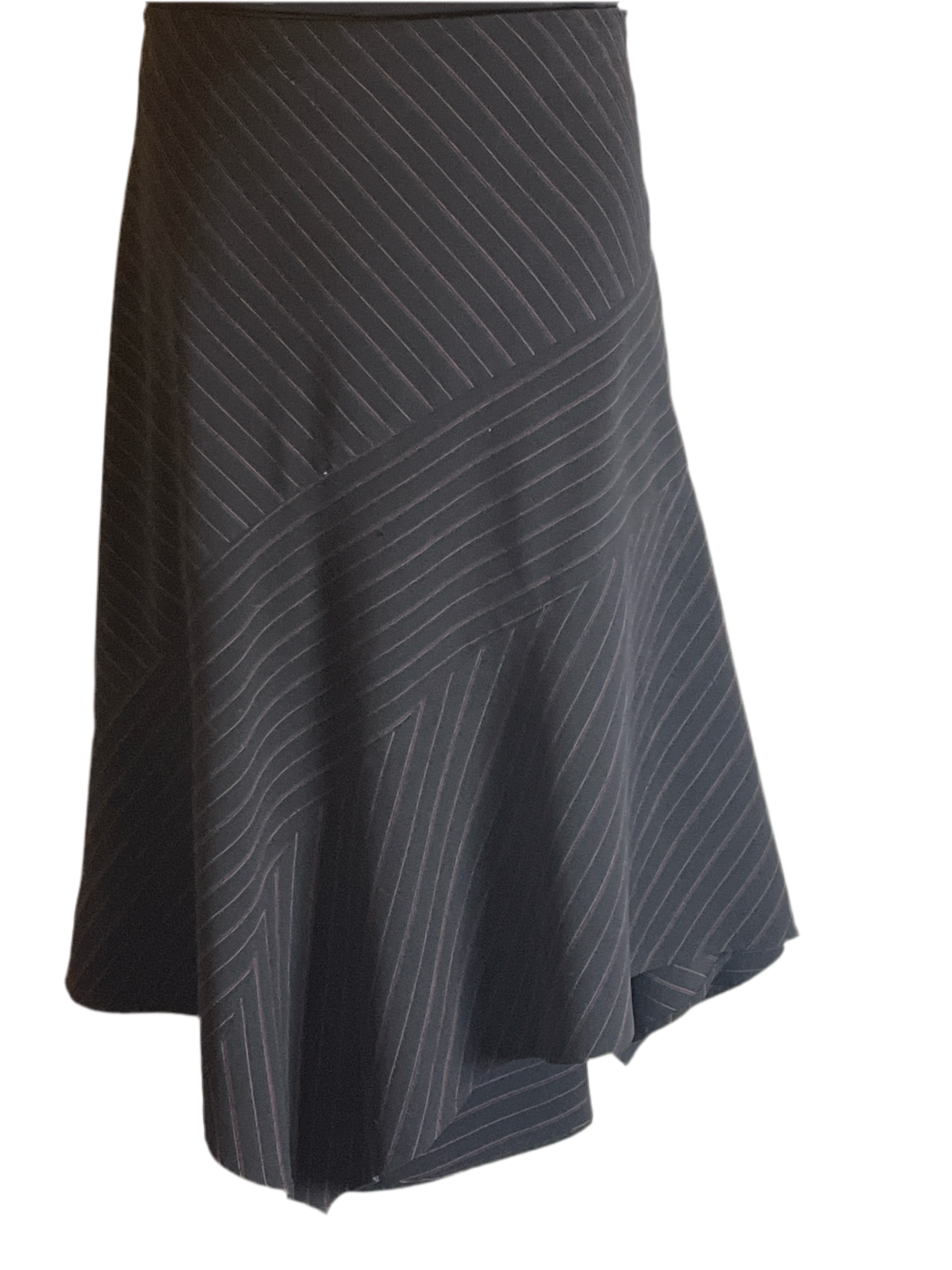 Lane Bryant Asymmetrical Black Midi skirt(size 22)