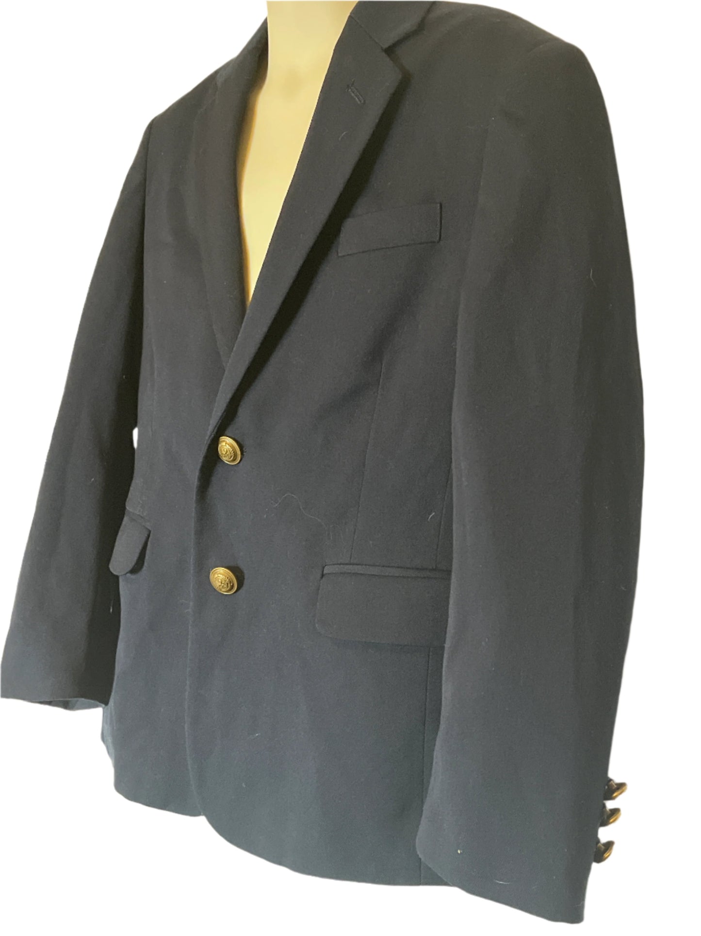 Tommy Hillfiger Dark Blue Boys 2 buttoned suit jacket(size 7)-formal wear