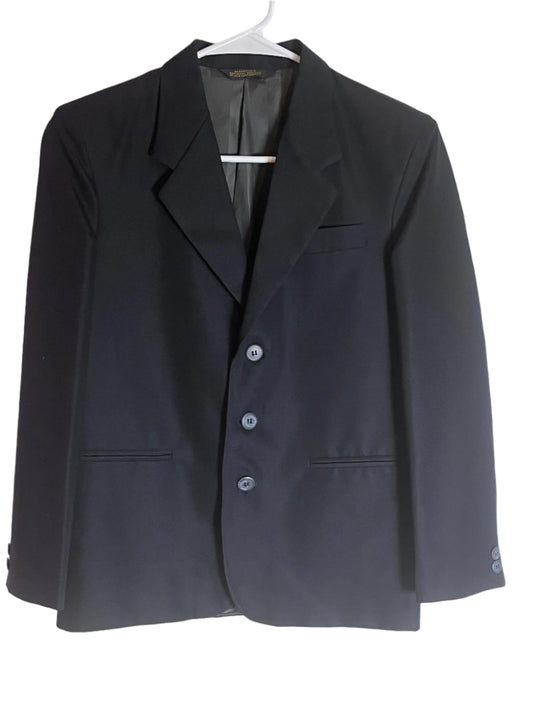 Clairborne-Boy’s Navy Single breasted buttoned suit jacket (size 12)