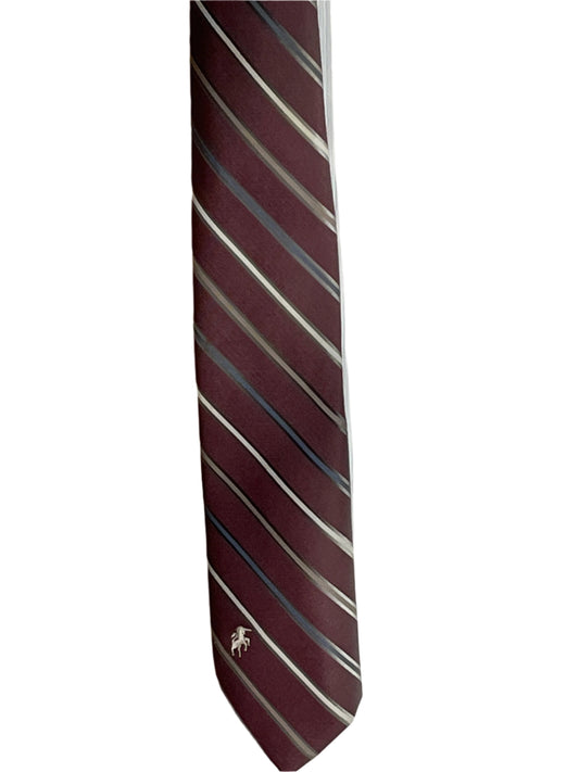 Bronzini Men’s Brown Striped Tie