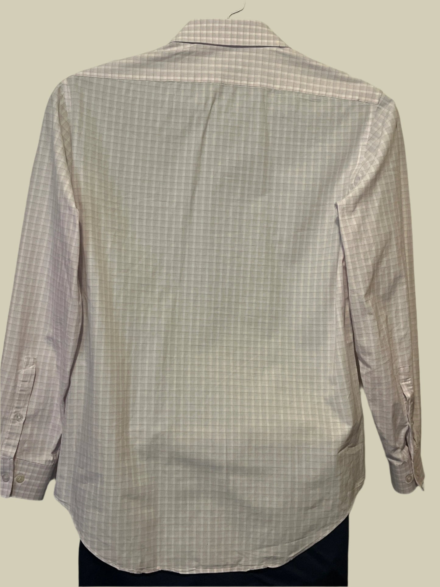 Calvin pink striped Men’s Long  sleeves Buttoned up shirt (size medium)