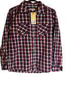 Cherokee (size L) Red Plaid buttoned shirt(long sleeves)--(NEW)