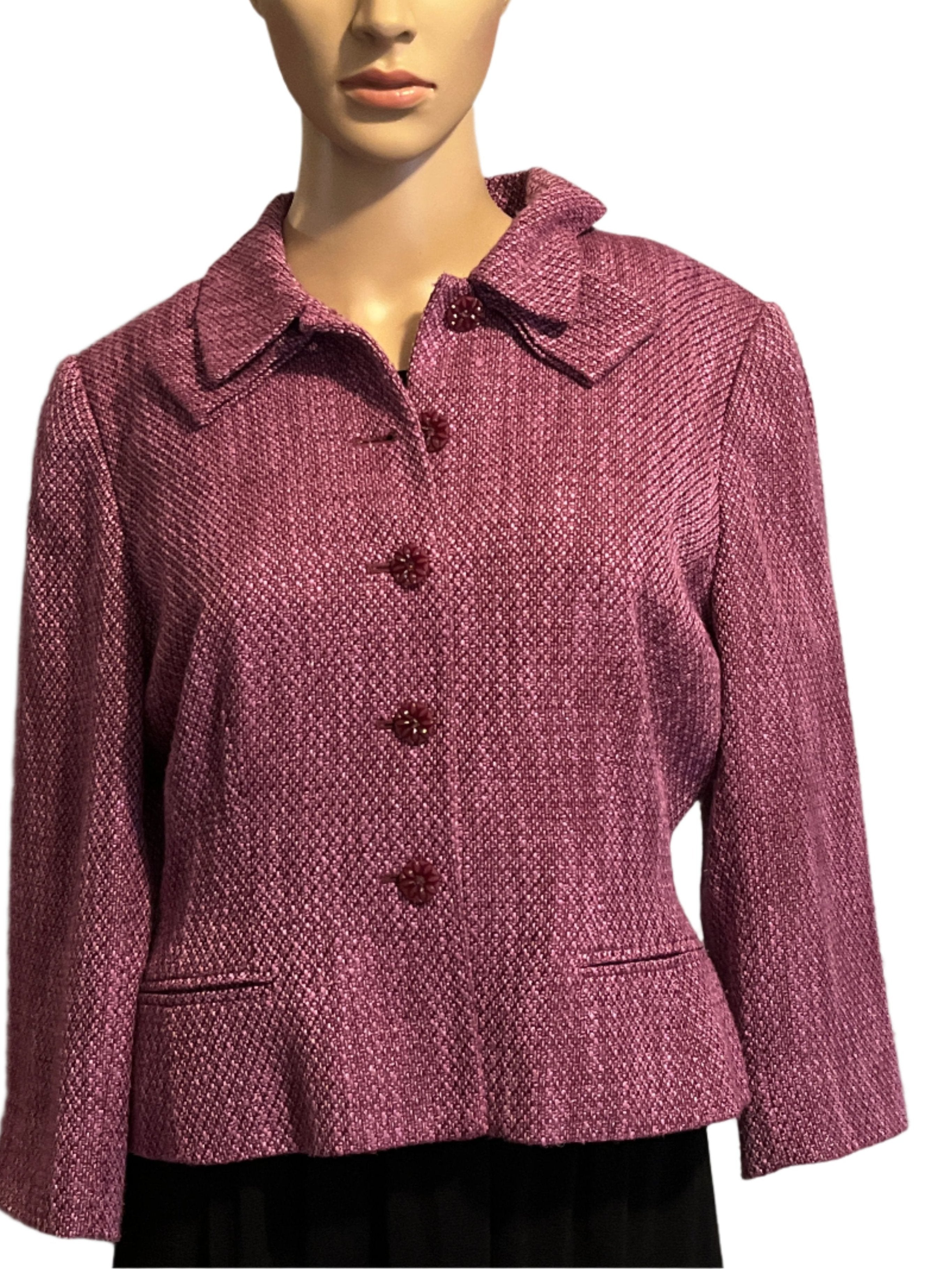 Liz ClaiborneLavender 4 Buttons Suit Jacket (size 10P)