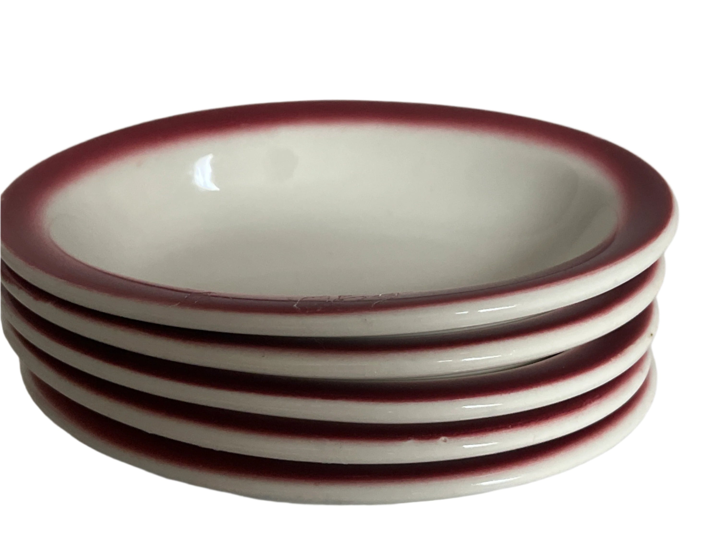 Small Porcelain Dessert serving oval plates(set of 5)