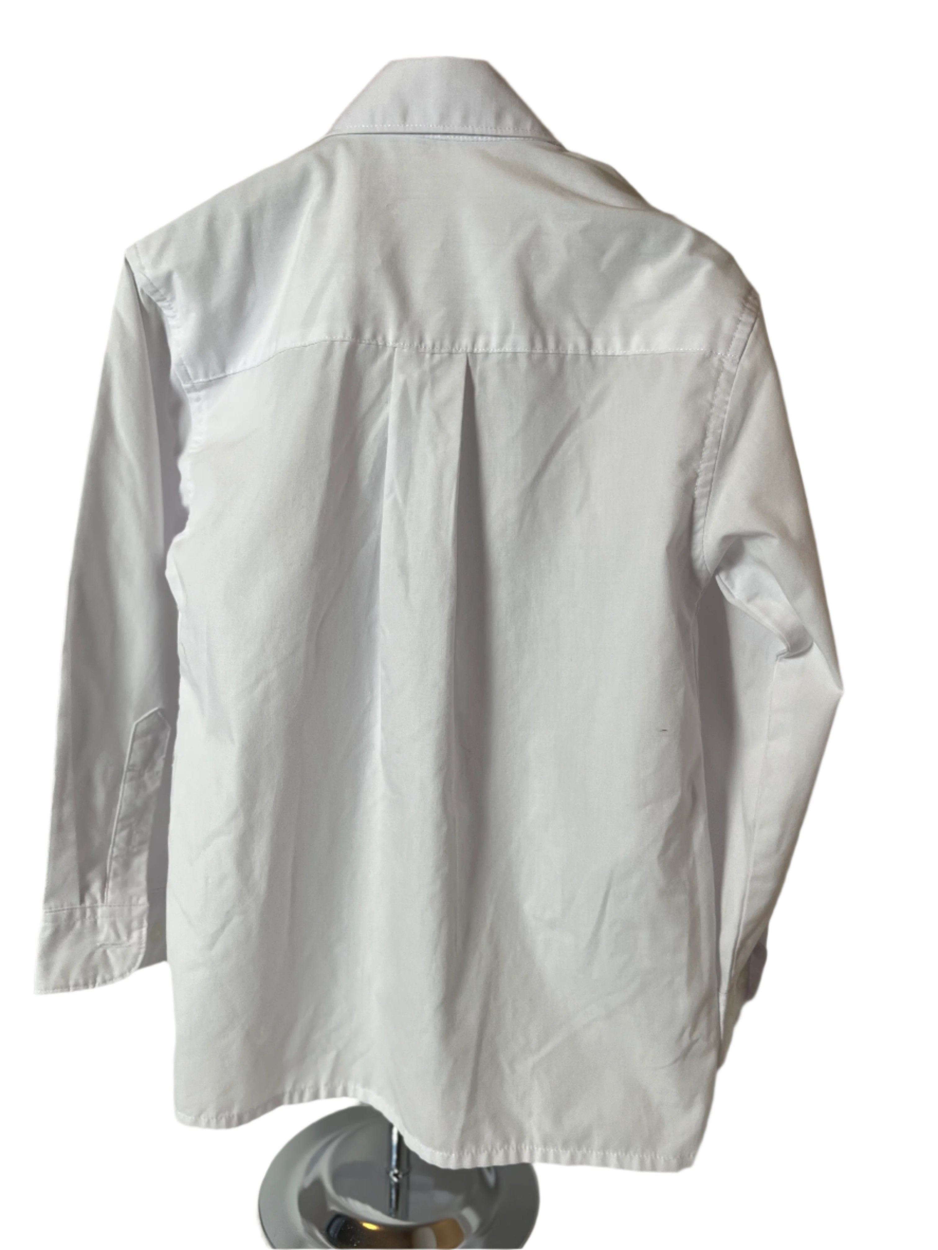 Boy’s long white shirt (size 8) by Black & Bianco