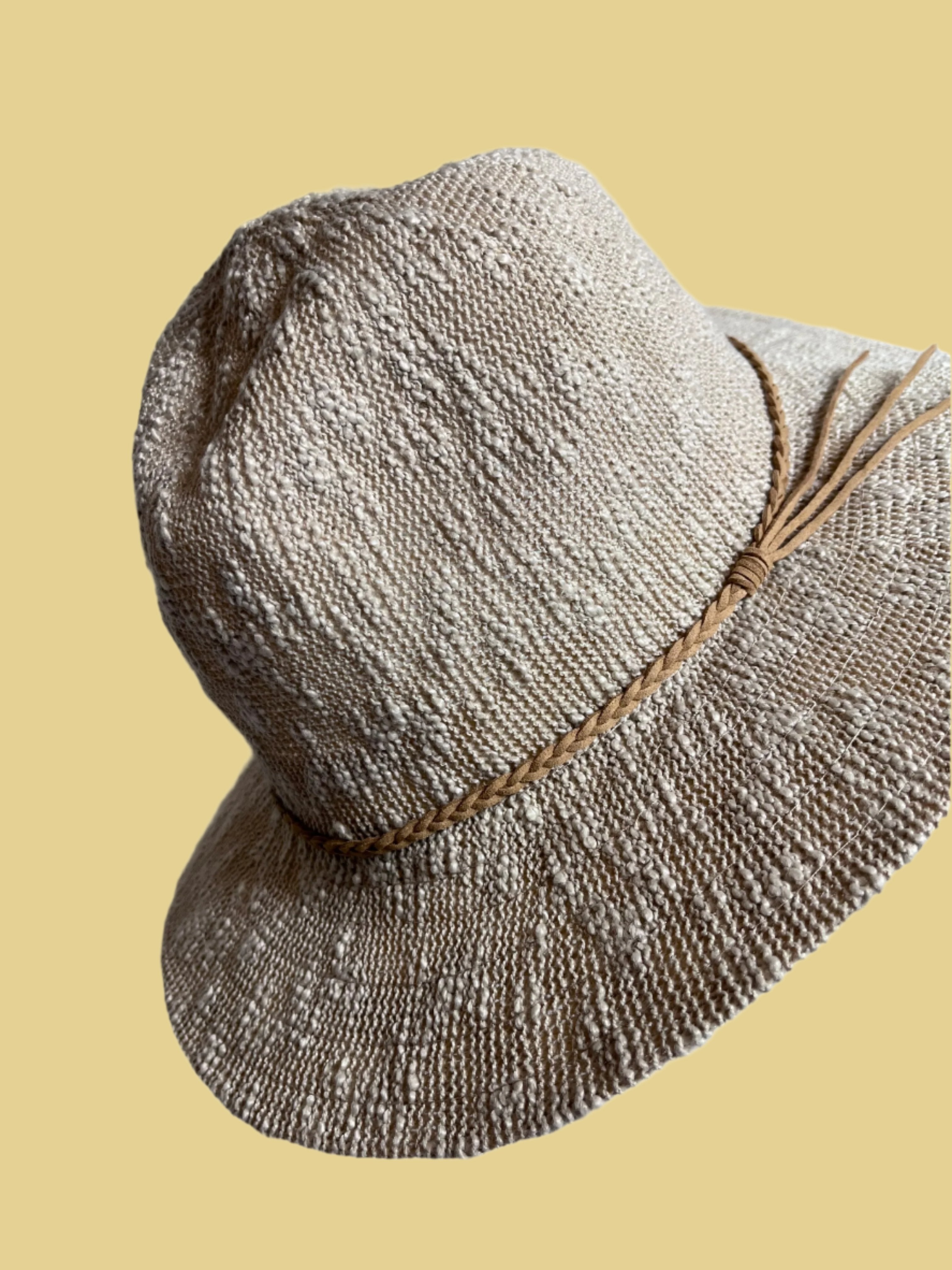 Beige hat