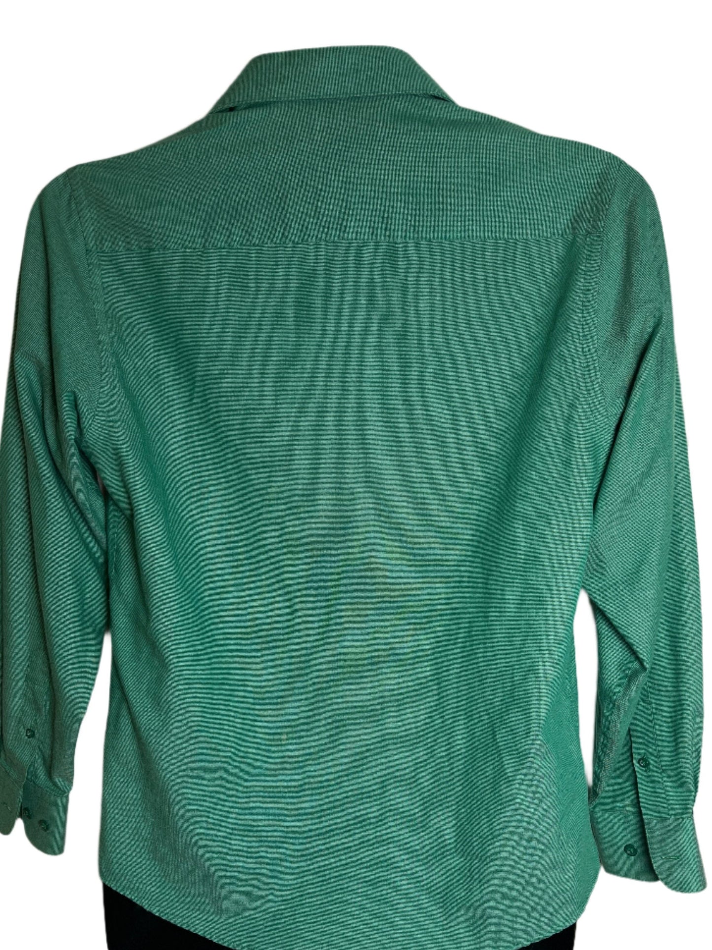 Marquis Signature Green Long Sleeves Buttoned Up Shirt(small)