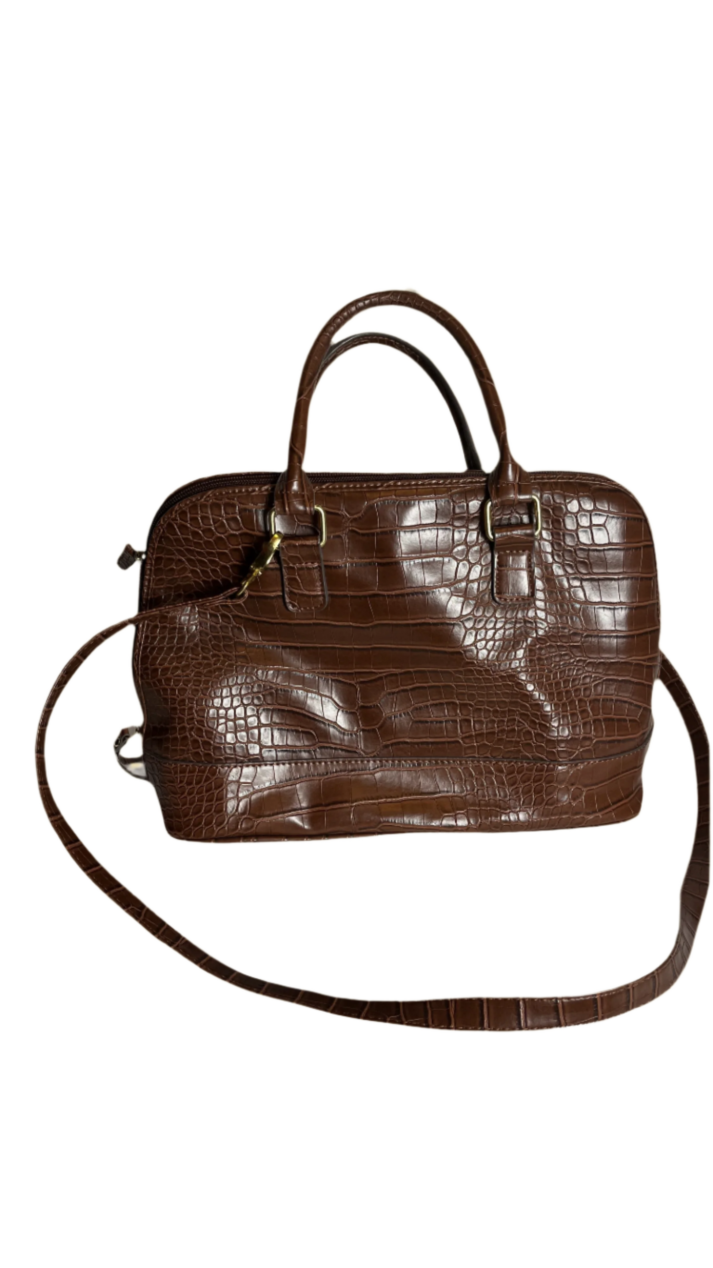 Bueno over Shoulder Brown Handbag