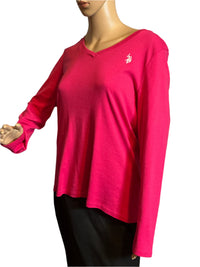 POLO ASSN Pink beautiful Ling Sleeves Casual shirt (size XL)