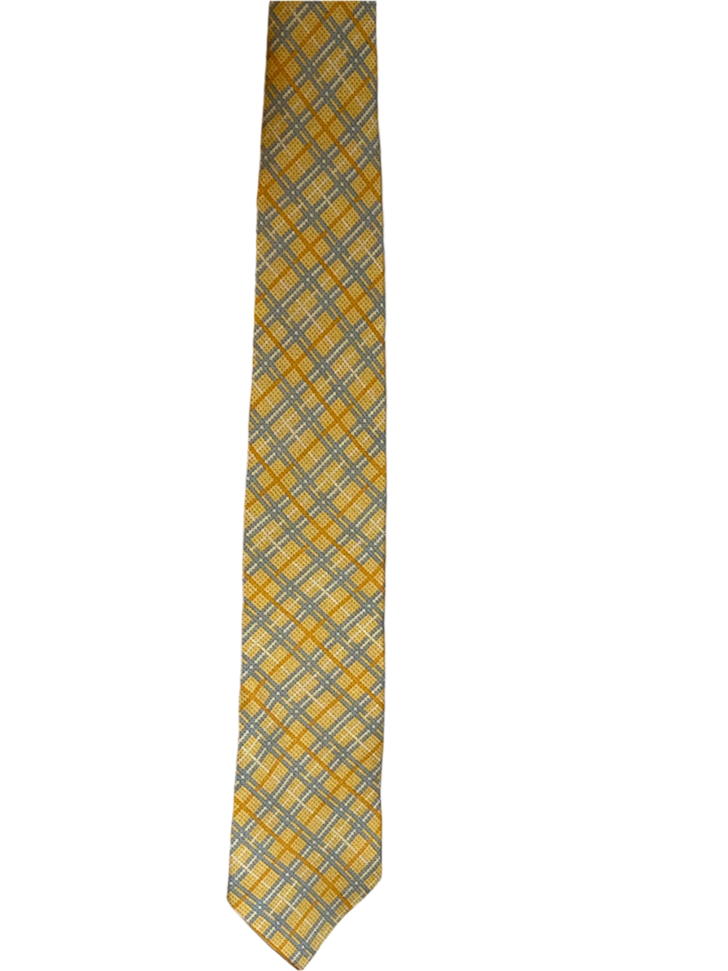 Yellow and Blue Neck Tie by Pineda Covalin