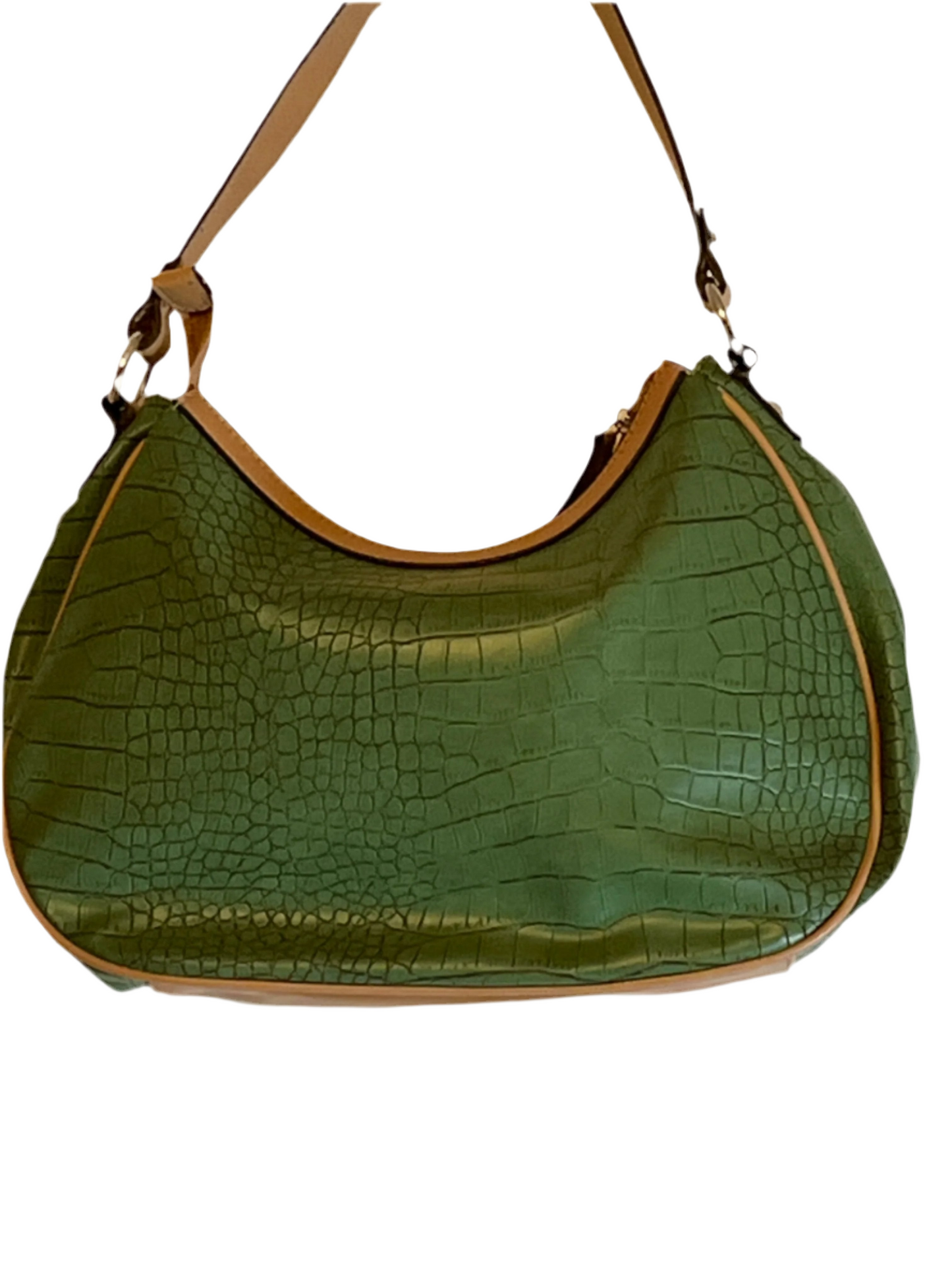 Nine West Green/Beige Over Shoulder Handbag