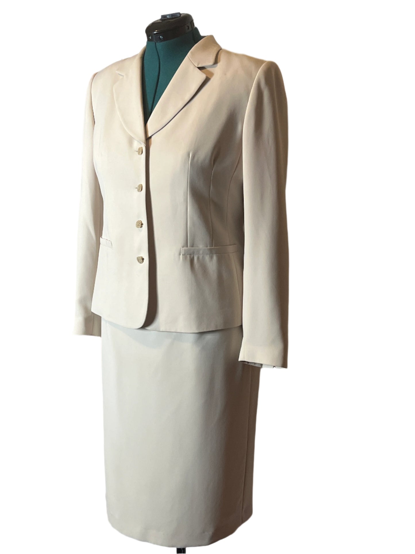 John Meyer Beige Skirt Suit(size 12)