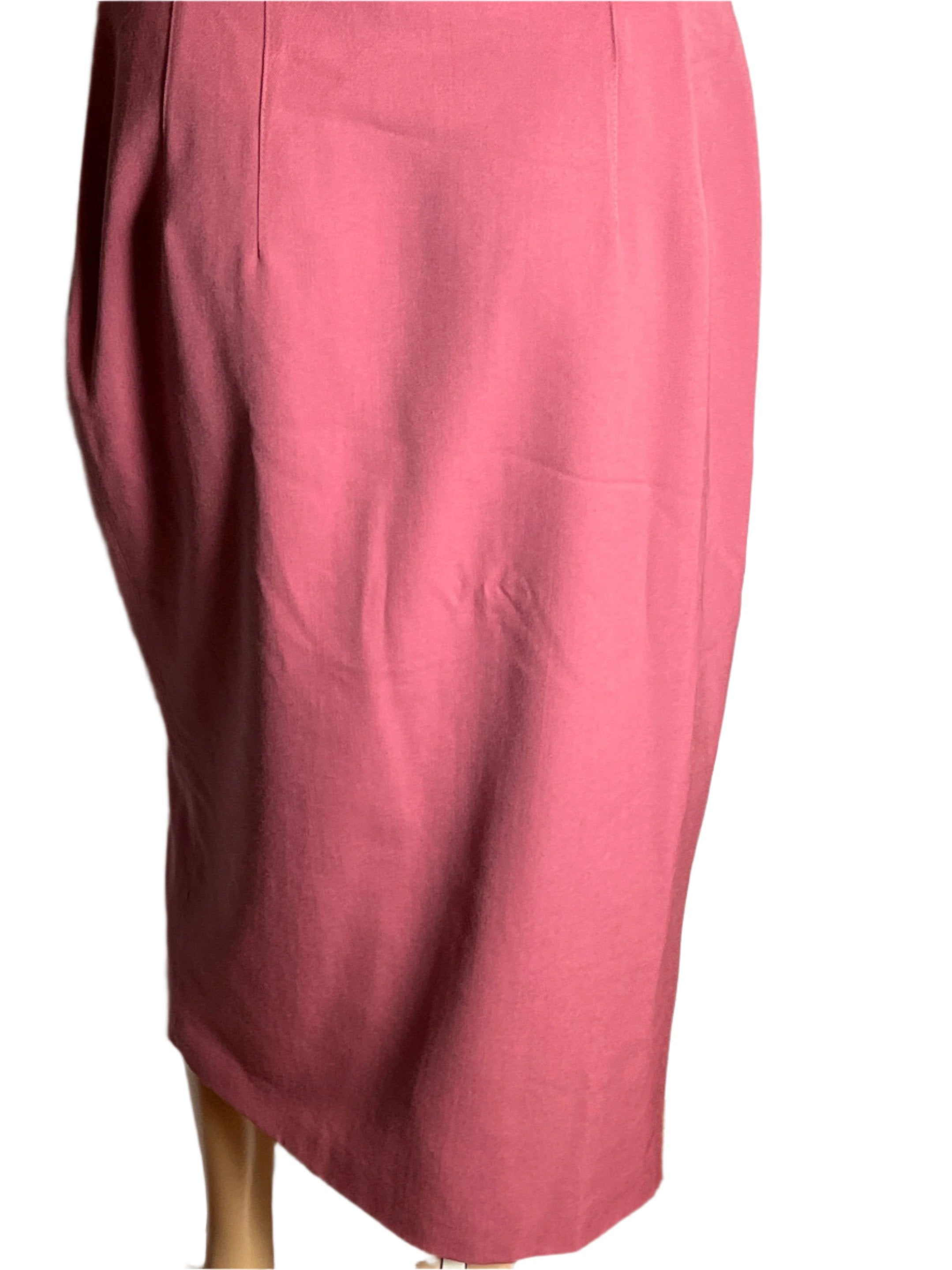 Gianni Pink (size 10) Wrapped Maxi Skirt