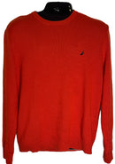 Nautica Men’s Red Pull Over Sweater (Size Large)