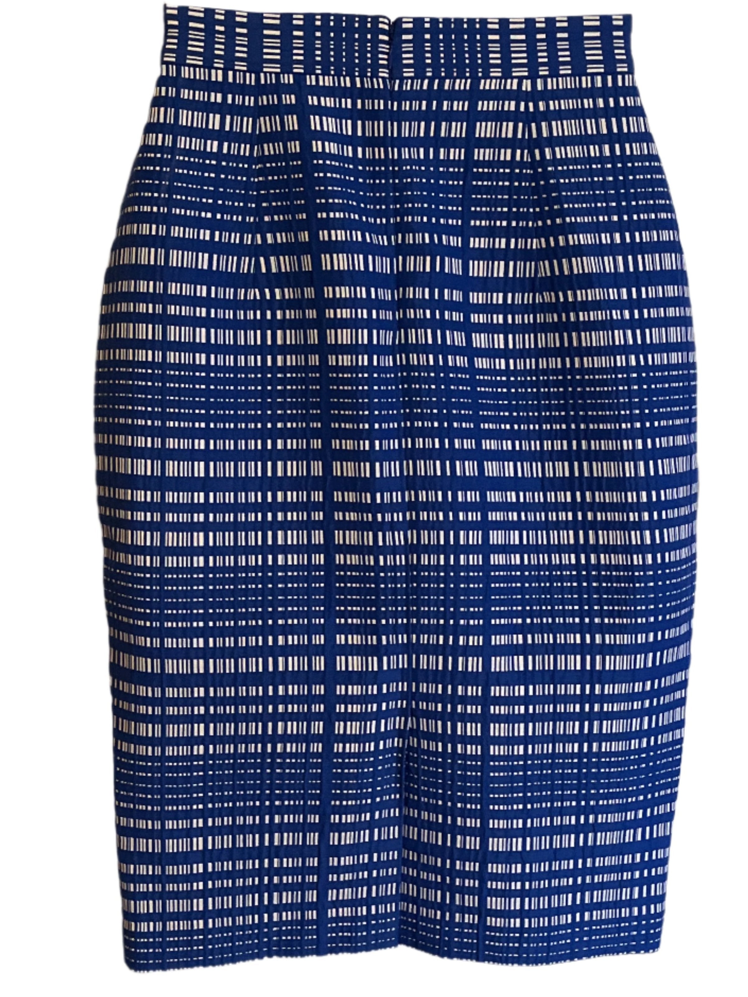 Banana Republic -Blue and White Plaid Pencil Skirt (size 6)