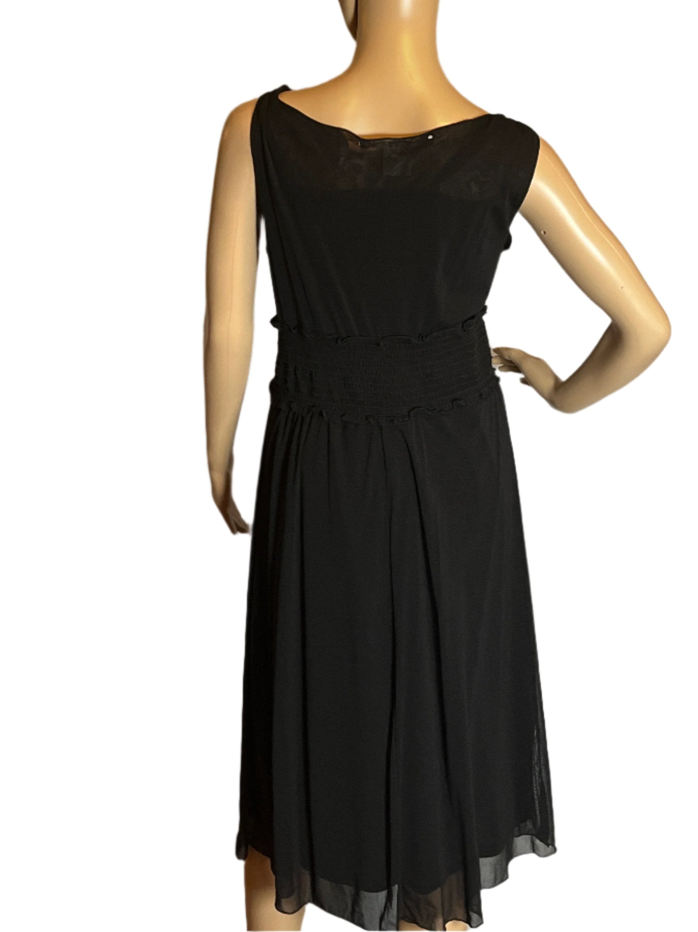 Max Studio fit & flare style black dress.  (Size Medium)