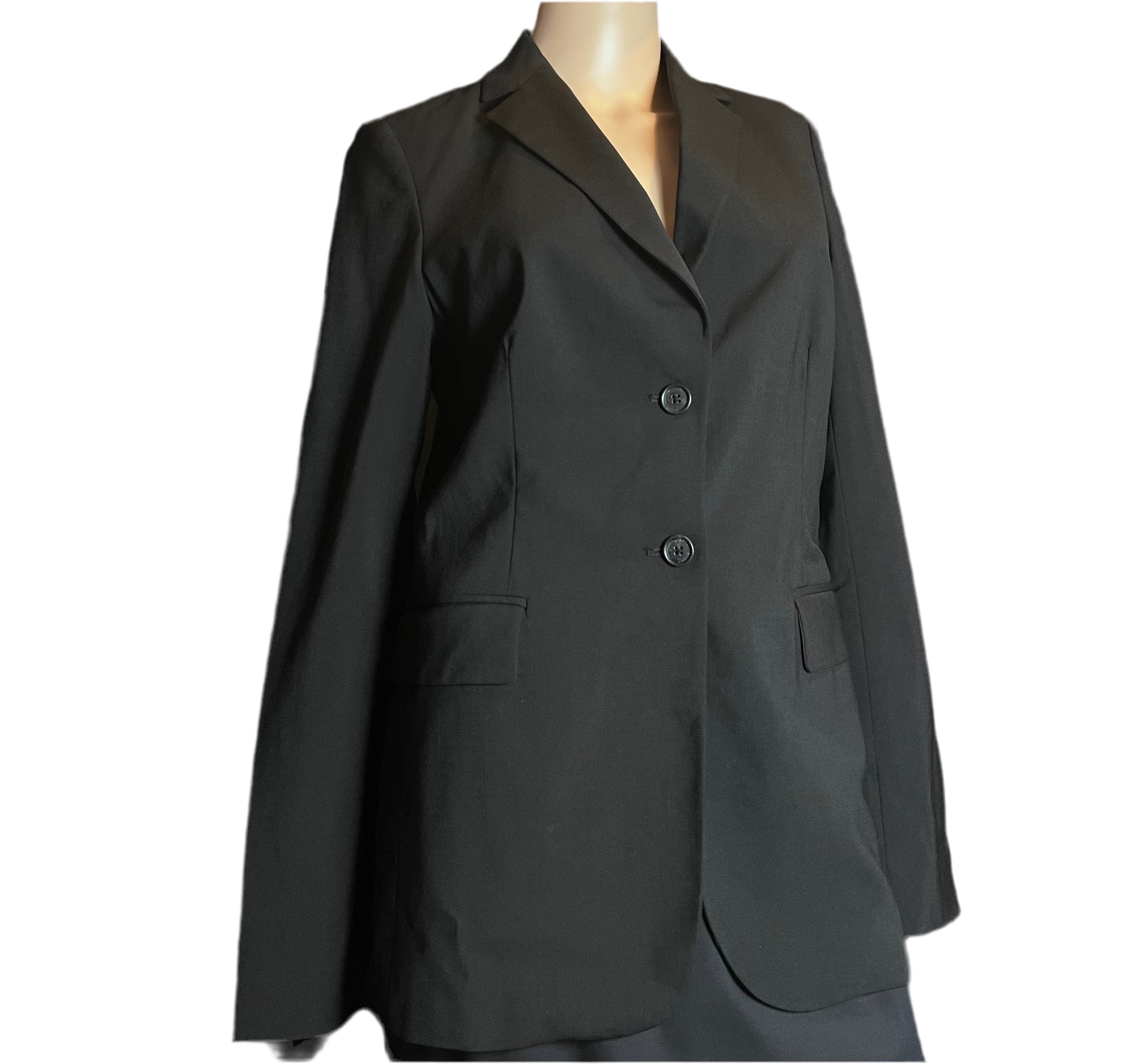 Black Single breasted buttoned Suit /Jack (size 4) -Banana Republic