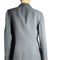 3 buttoned single breasted Black blue suit Jacket -Anne Klein( size 6P)