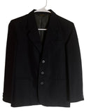 Clairborne-Boy’s Navy Single breasted buttoned suit jacket (size 12)