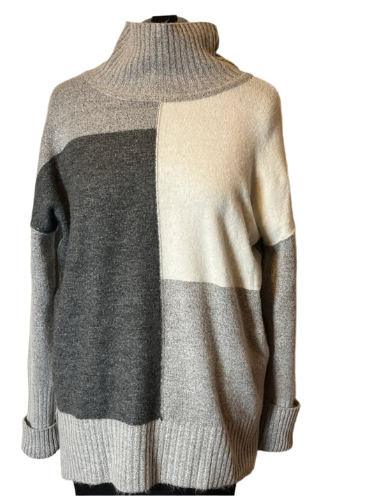 Pull gris chaud, confortable, doux et magnifique (taille Large)