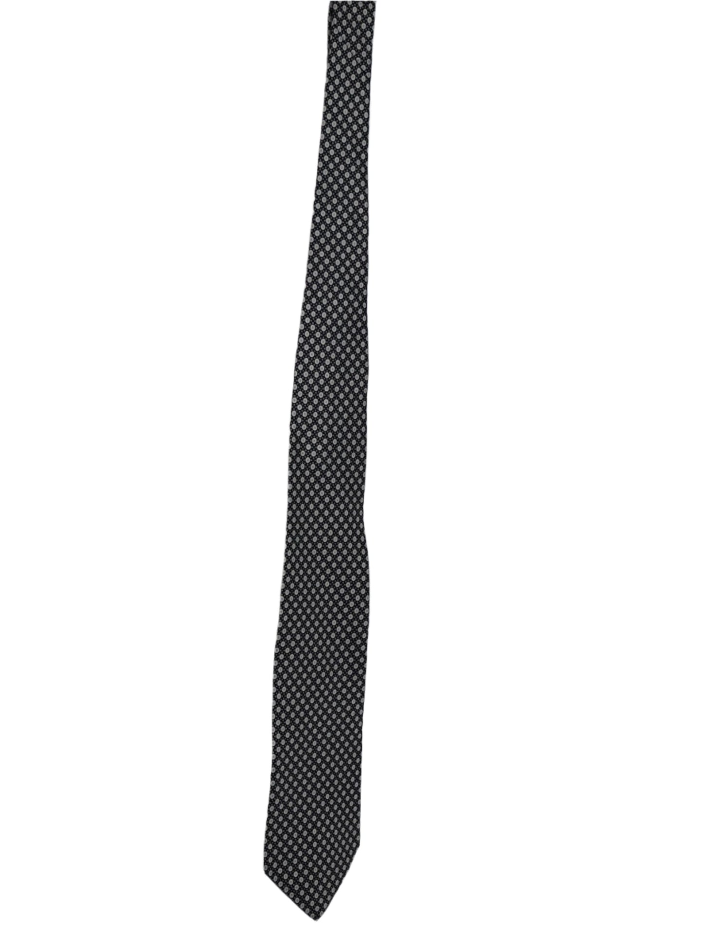 Yves Saint Laurent Men's Neck Tie (Black and Beige)