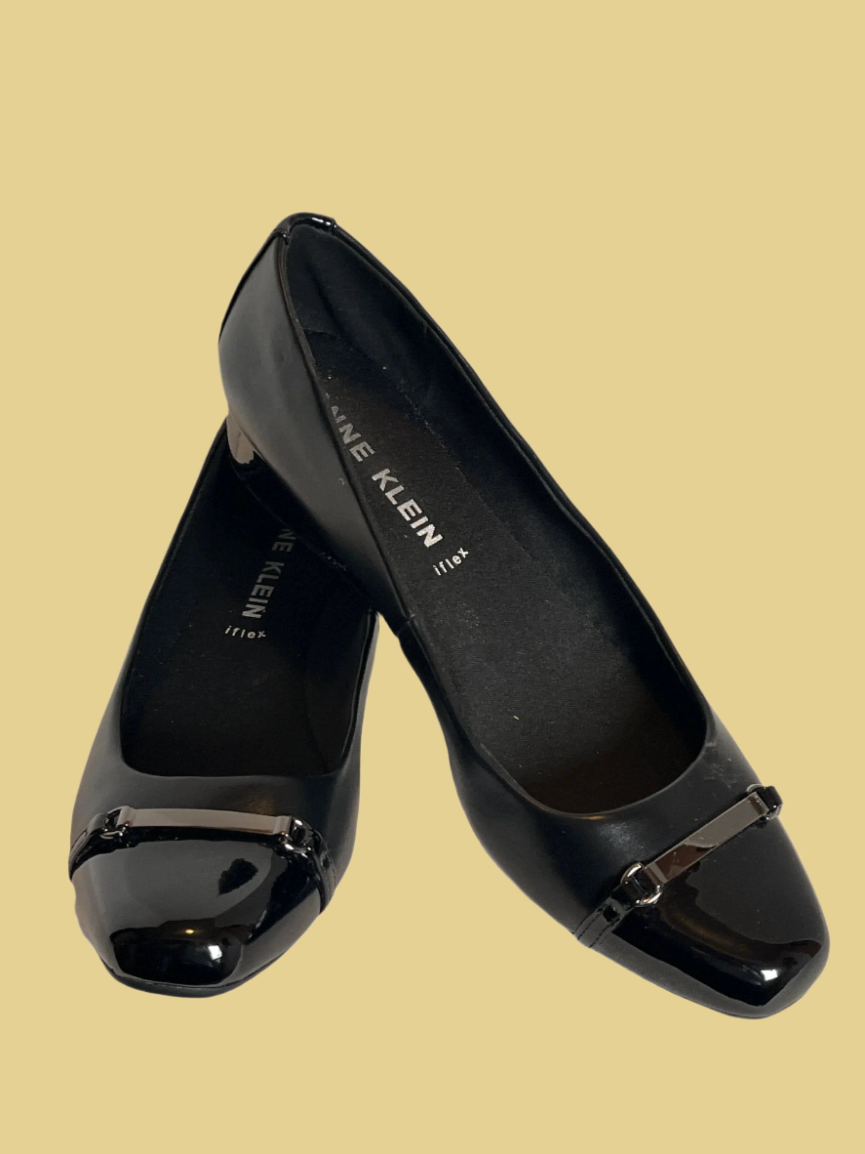 Ann Klein IFlex Black Loafer Dressy Shoes