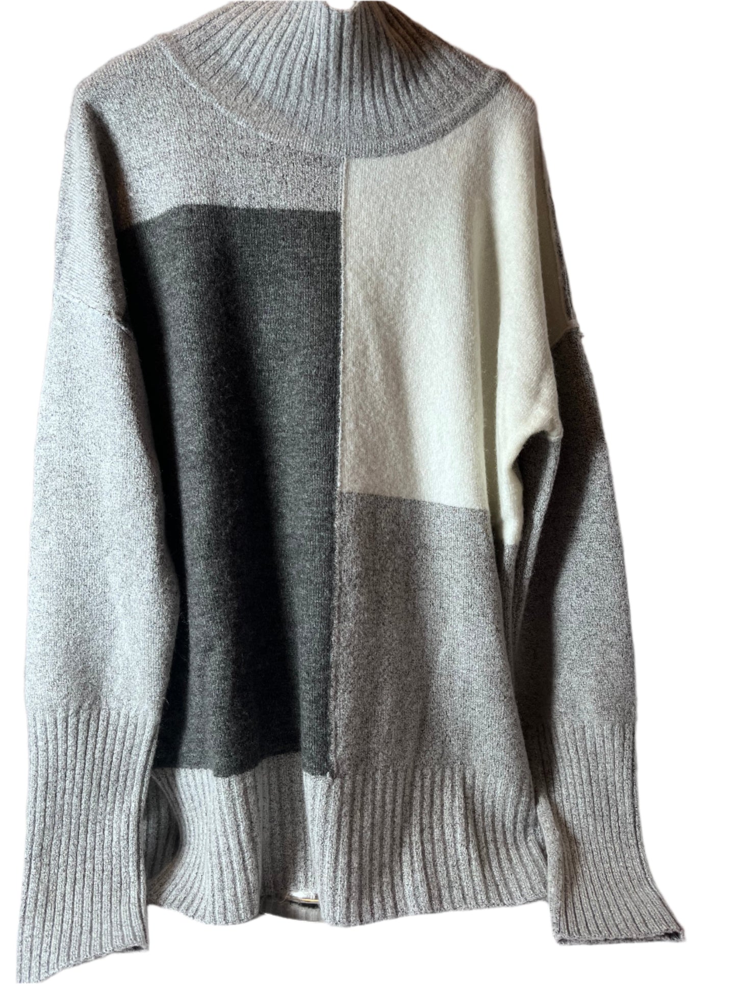 Pull gris chaud, confortable, doux et magnifique (taille Large)