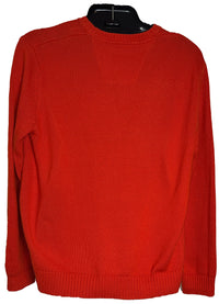 Nautica Men’s Red Pull Over Sweater (Size Large)