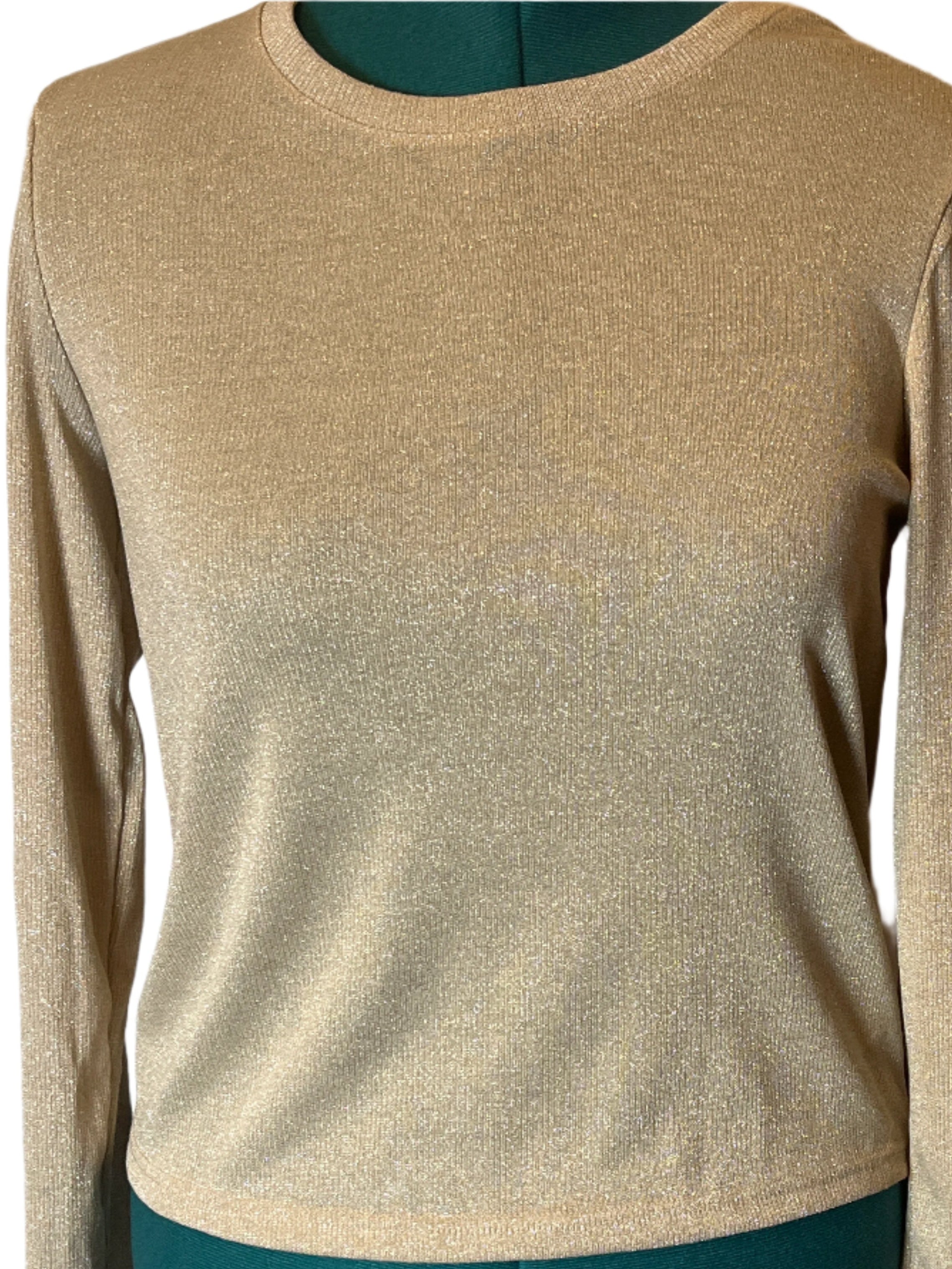 Shimmery (Gold) Color- beautiful Gap (Size L) Pull Over Shirt