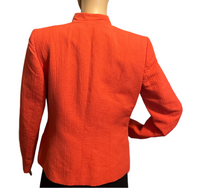 Jones New York Signature Orange Open Blazer (Size 6)