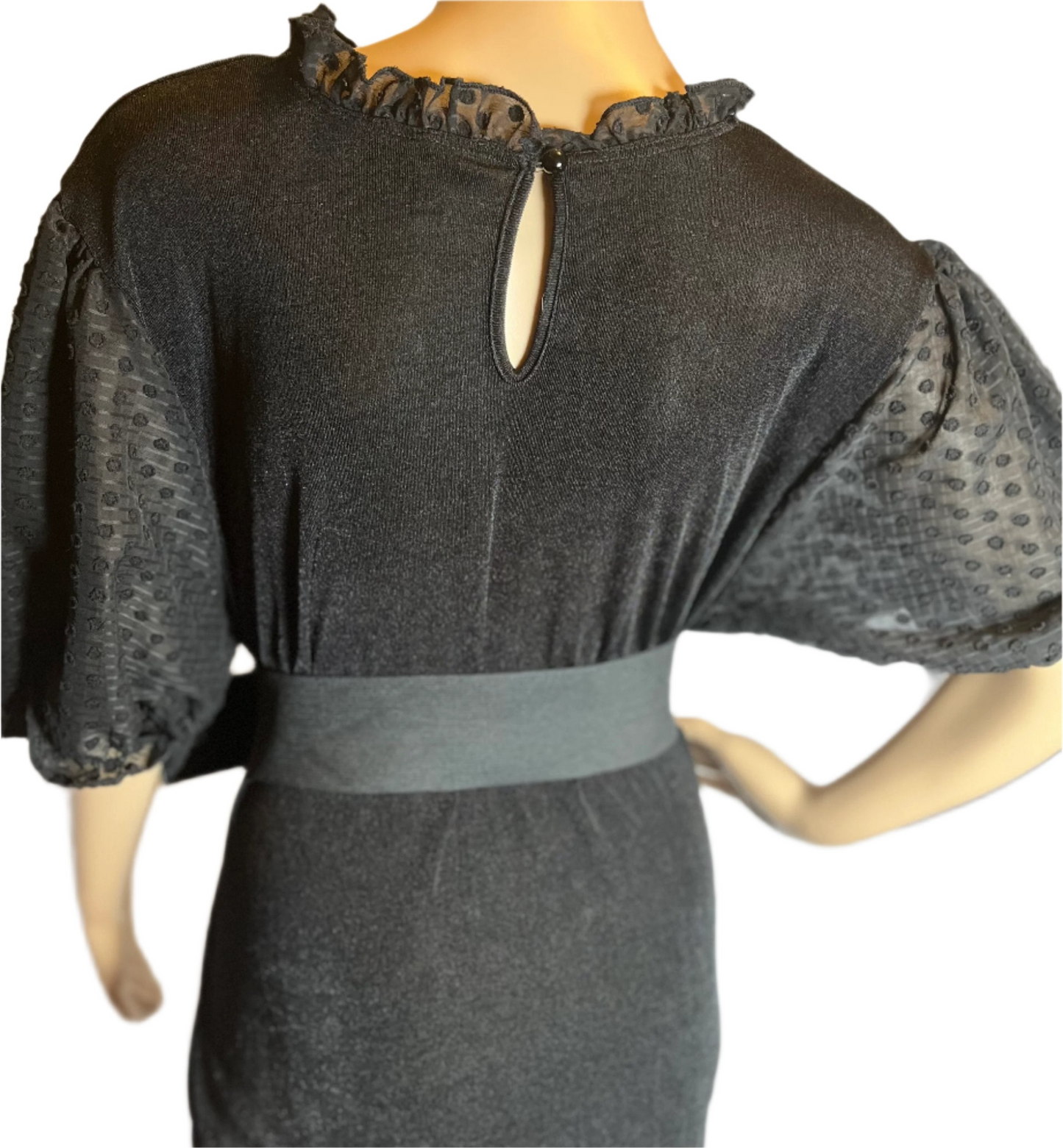 Camisa negra elegante talla 2XL de Alice Bleu