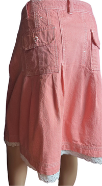 Pink Denim skirt(size 10)