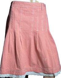 Pink Denim skirt(size 10)